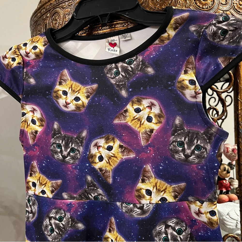 Love Rocks Space Cat Dress - Picture 2 of 5